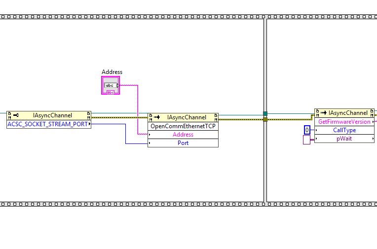 PI ACS Motion Controller LabView Programming Get Firmware Version